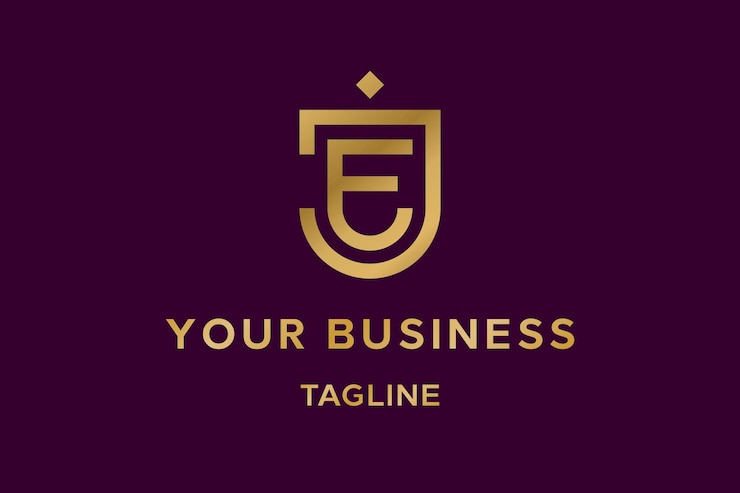 Vector diseño de logotipo je