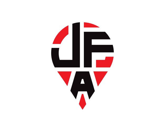 Diseño del logotipo de la JFA en forma de letra