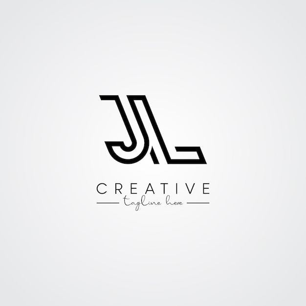 Diseño del logotipo JL LJ Moderno Único Artístico Diseño inicial basado en la letra Icono Logotipo