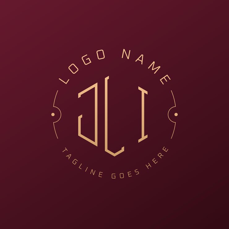 Vector diseño de logotipo de jli de lujo letra elegante jli monograma logotipo minimalista poligono jli templata de diseño de logotipo