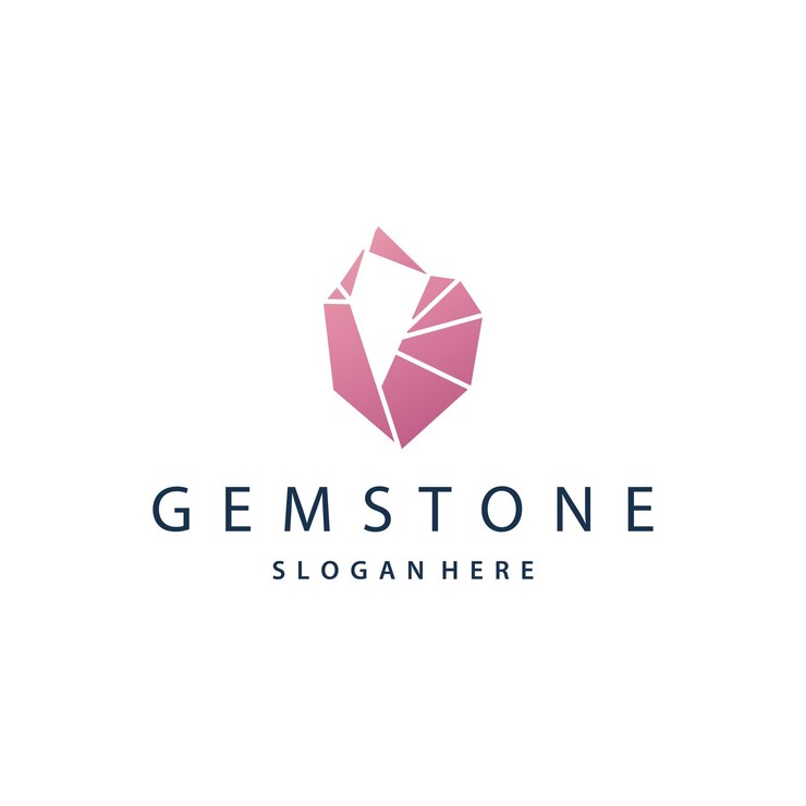 Diseño de logotipo de joyas de piedras preciosas Ilustración de símbolos de plantillas vectoriales