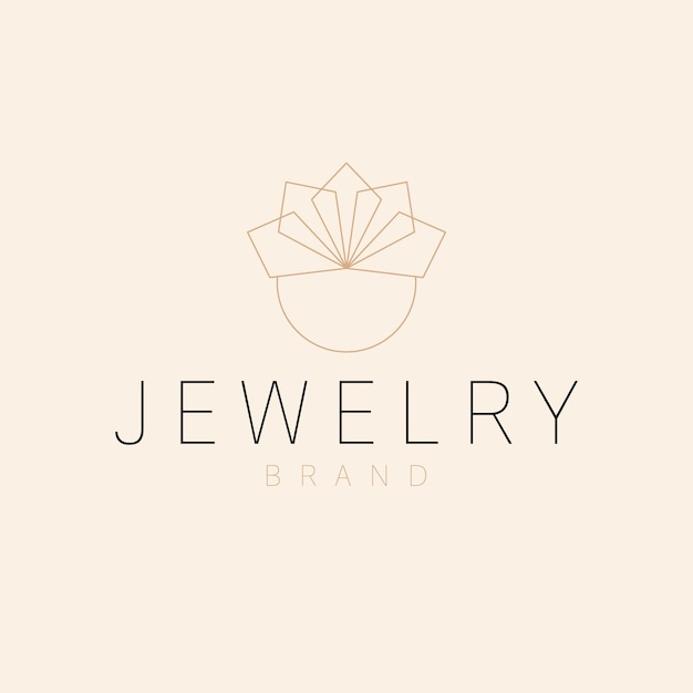 Diseño de logotipo de joyería Anillo con logotipo de diamante Plantilla de logotipo de joyería moderna elegante