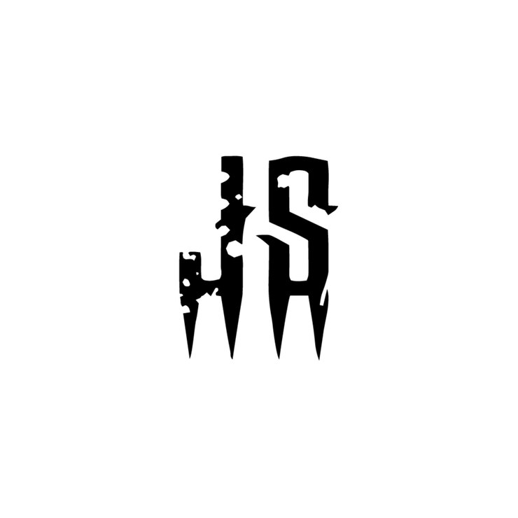 Vector el diseño del logotipo js monograma letra texto nombre símbolo monocromático logotipo alfabeto carácter logotipo simple