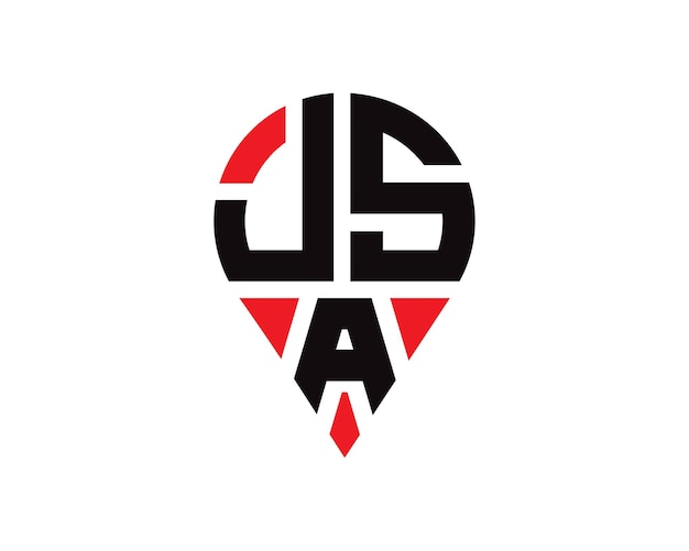 Diseño del logotipo de la JSA en forma de letra