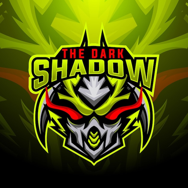 Diseño de logotipo de juego de esports detallado vectorial