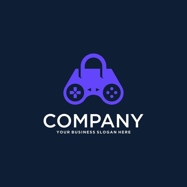 diseño de logotipo de juego con inspiración de tienda