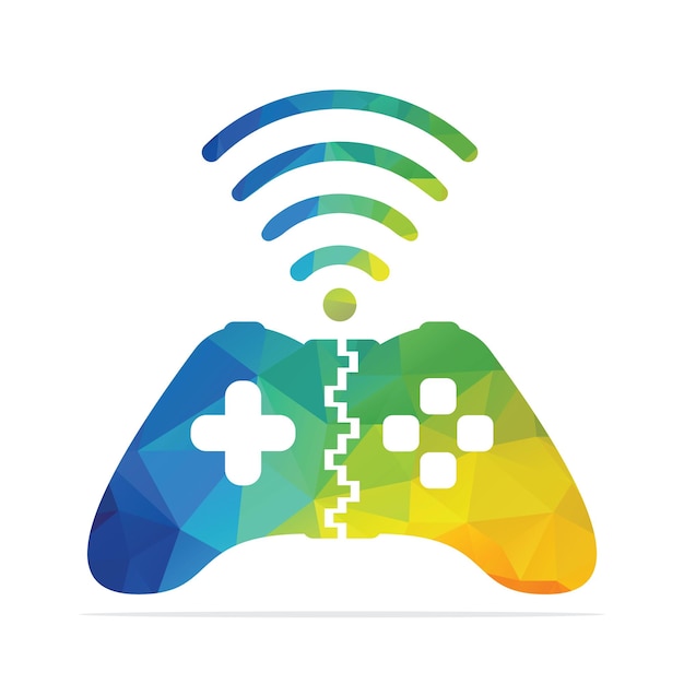 diseño de logotipo de juegos inalámbricos