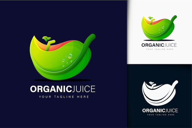 Diseño de logotipo de jugo orgánico