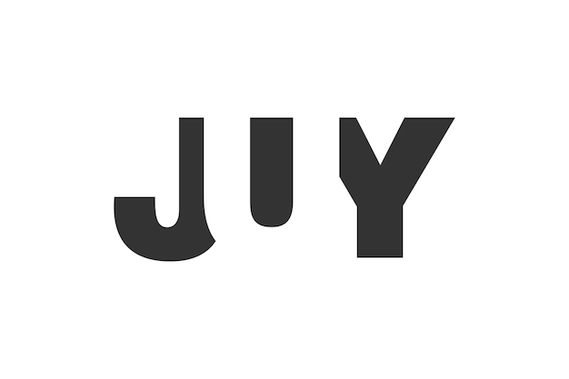 Diseño del logotipo JUY Letra inicial J U Y estilo de letra en negrita para startups tecnológicas consultoría marca corporativa Nombre de la compañía creativo titulares tipografía identidad logotipo de moda