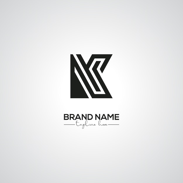 Diseño de logotipo de K Creative Lettermark para la marca corporativa