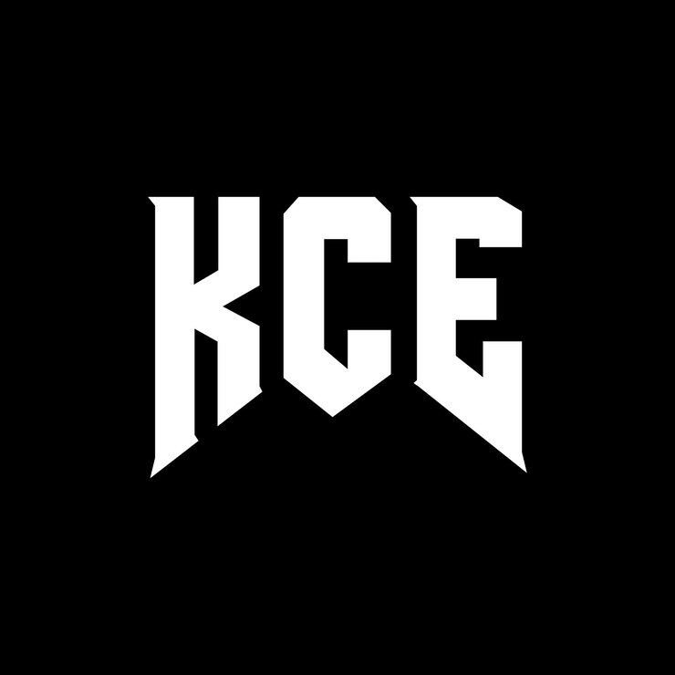 Vector diseño de logotipo de kce para una empresa de tecnología kce diseño de logotipo kce combinación de colores blanco y negro kce logo kce vector kce diseño kce icono kce alfabeto kce tipografía diseño del logotipo