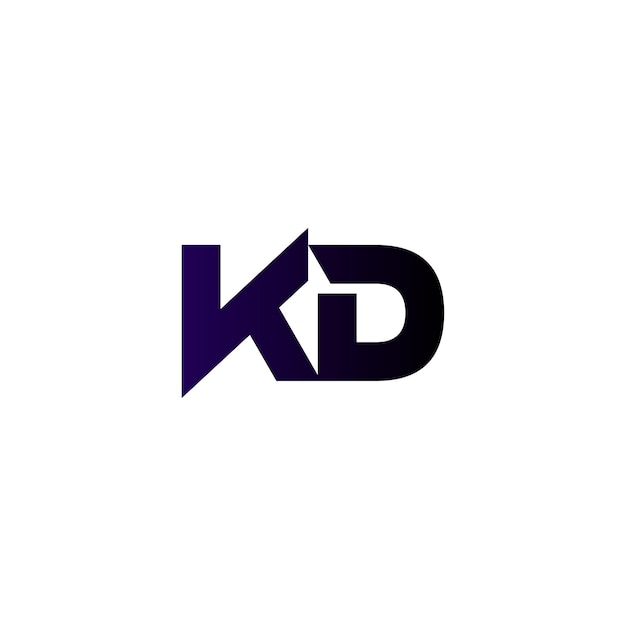 Vector diseño del logotipo de kd