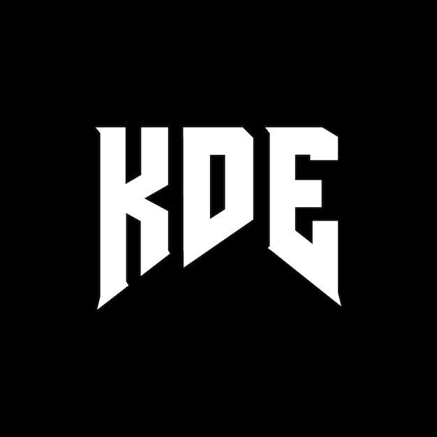 Diseño de logotipo de KDE para una empresa de tecnología KDE diseño de logotipo KDE combinación de colores blanco y negro KDE logo KDE vector KDE diseño KDE icono KDE alfabeto KDE tipografía diseño del logotipo