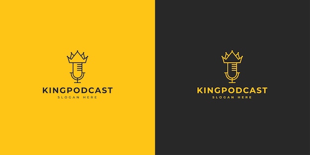 Diseño de logotipo King of Podcast