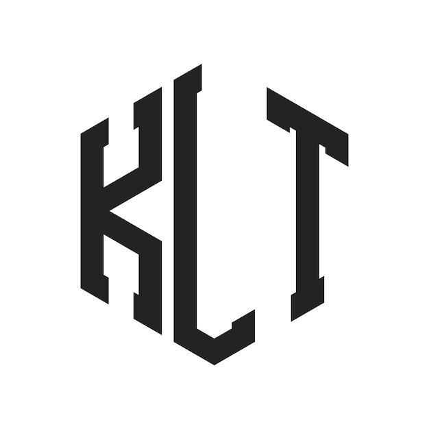 Diseño del logotipo de KLT Letra inicial KLT Monograma Logotipo con forma de hexágono