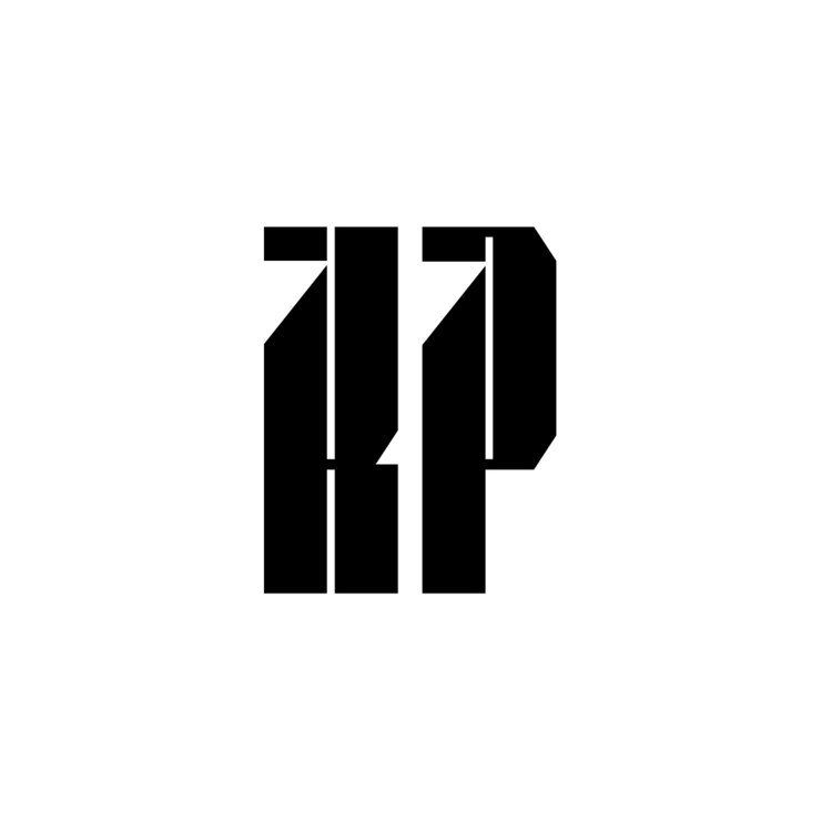Vector el diseño del logotipo kp monograma letra texto nombre símbolo monocromo logotipo carácter alfabeto logotipo simple