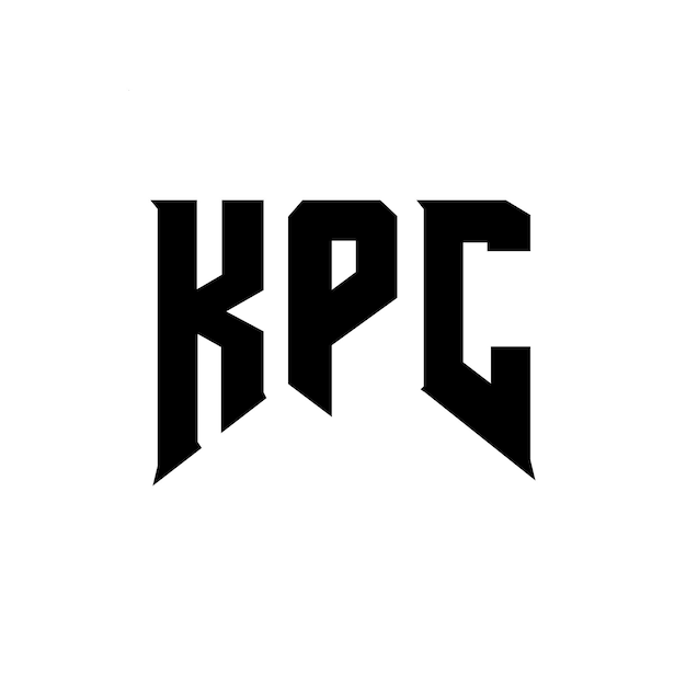 Diseño de logotipo de KPC para una empresa de tecnología KPC diseño de logotipo KPC combinación de colores blanco y negro KPC logo KPC vector KPC diseño KPC icono KPC alfabeto KPC tipografía diseño del logotipo