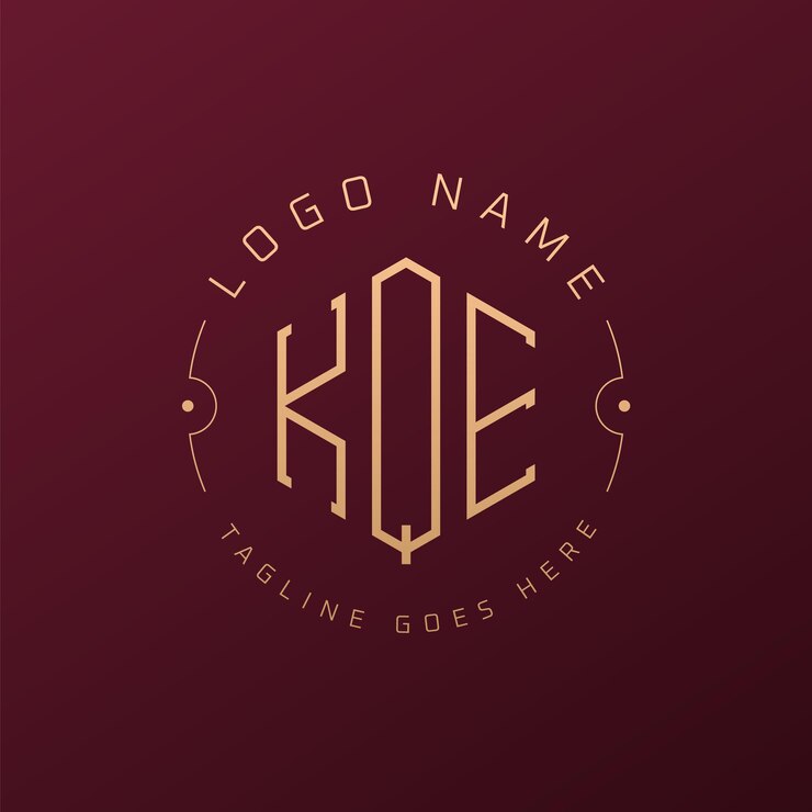 Vector diseño de logotipo de kqe de lujo letra elegante kqe monograma logotipo minimalista poligono kqe template de diseño de logotipo
