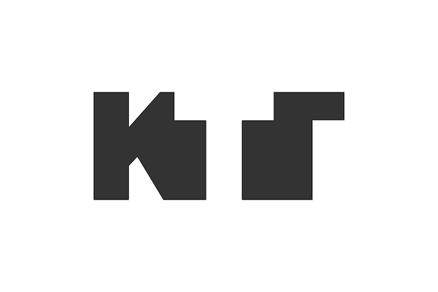 Diseño del logotipo de KTT Letra inicial K T T Estilo de letra en negrita para startups tecnológicas Consultoría de marca corporativa Nombre de la compañía creativo Títulos tipografía identidad logotipo de moda