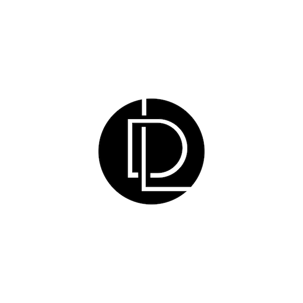 Vector diseño de logotipo l.d.