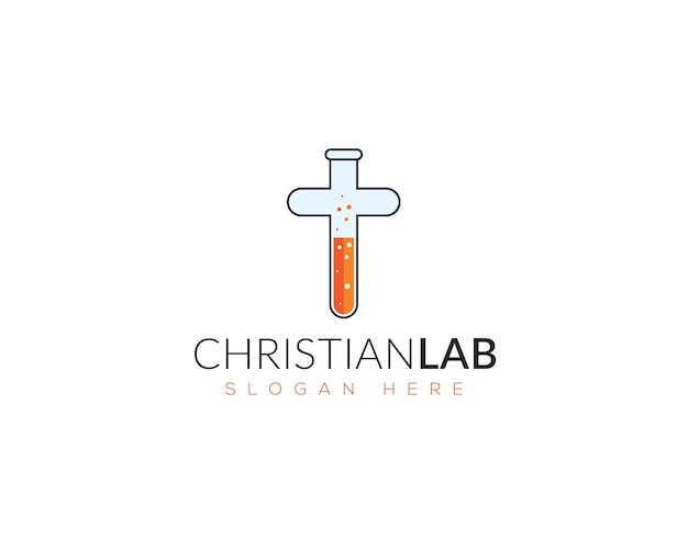 Diseño de logotipo de laboratorio cristiano