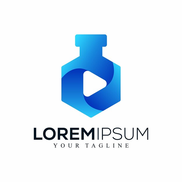 Diseño del logotipo del laboratorio de medios abstractos
