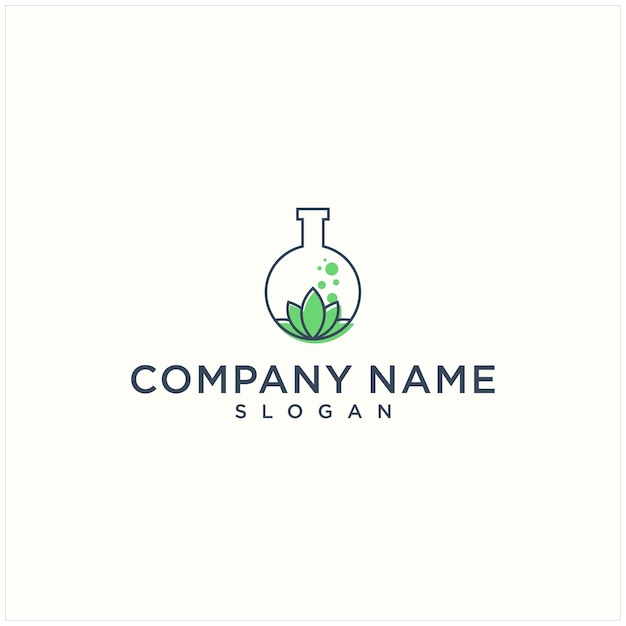 Diseño de logotipo de laboratorios verdes