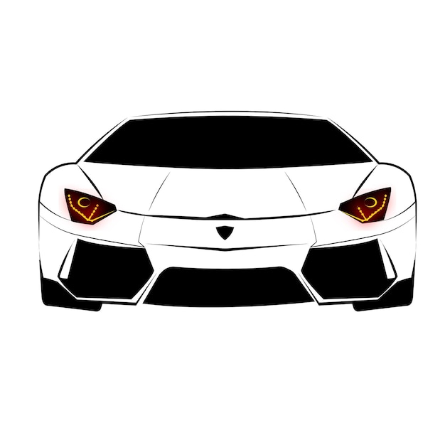 Vector diseño de logotipo lamborghini aventador