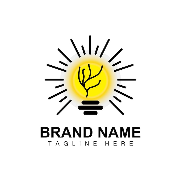 Diseño de logotipo de lámpara de linterna Ilustración de logotipo de lámpara de vector de iluminación de vida Marca de producto
