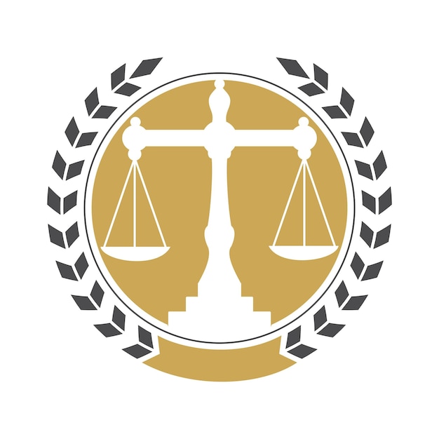 Diseño del logotipo de Law Balance And Attorney Monogram Diseño del logotipo de Balance relacionado con el abogado