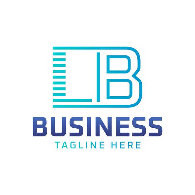 Diseño del logotipo LB Letra moderna elegante Logotipo LB para negocios