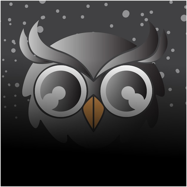 Diseño del logotipo de la lechuga nocturna