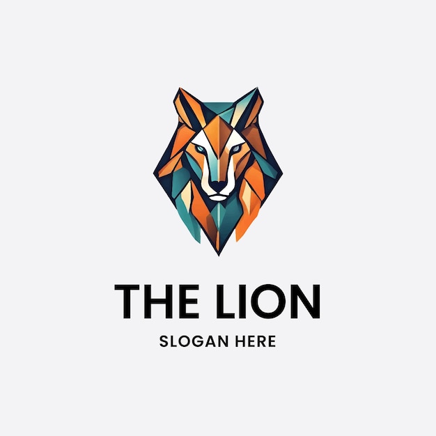 El diseño del logotipo del león es de estilo gradiente.