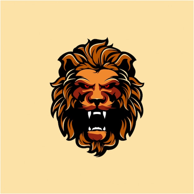 Diseño de logotipo de león gratis
