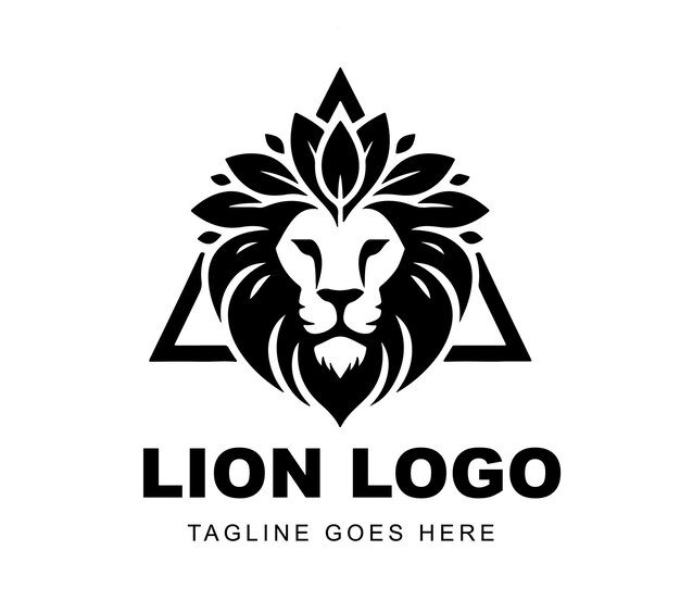 diseño del logotipo del león listo para usar ilustración de la mascota de Premium Vector