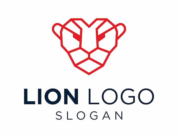 Vector diseño del logotipo de león