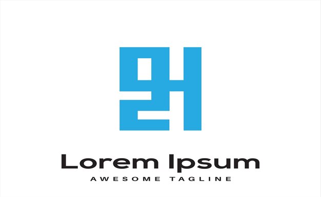 Diseño del logotipo de la letra 9CH