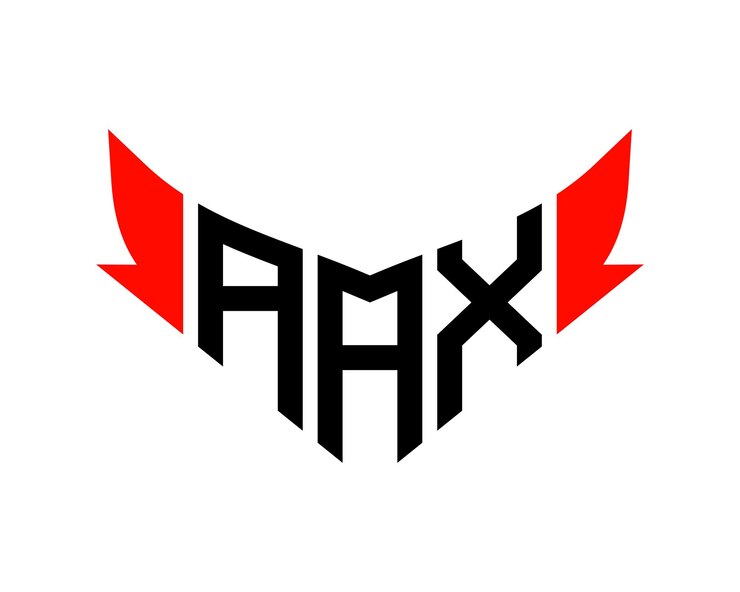 Vector diseño del logotipo de la letra aax
