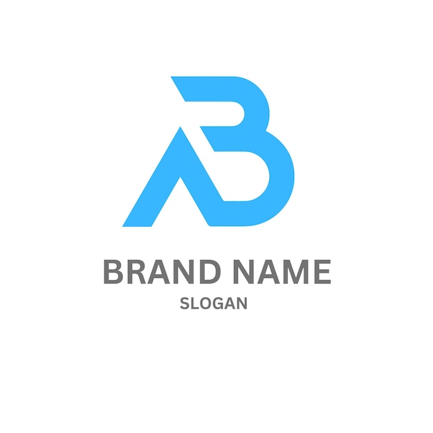 Diseño del logotipo de la letra AB220