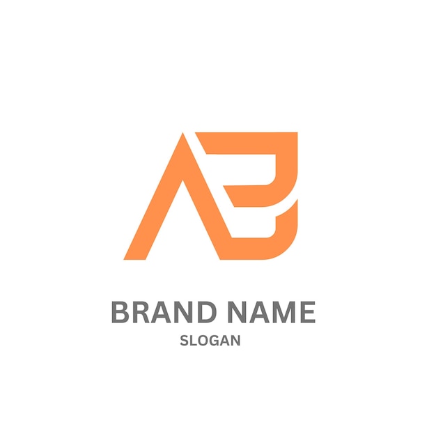 Diseño del logotipo de la letra AB451