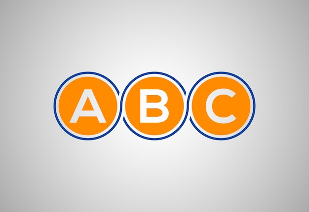 Diseño de logotipo de letra ABC inicial creativa Plantilla de diseño vectorial