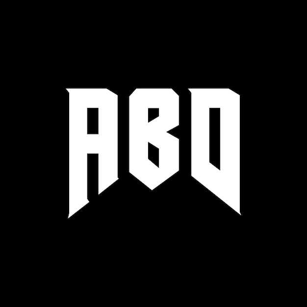 Diseño de logotipo de letra ABD para la compañía tecnológica ABD diseño de logotipo combinación de colores blanco y negro ABD logotipo ABD vector ABD diseño ABD icono ABD alfabeto ABD tipografía diseño de logo
