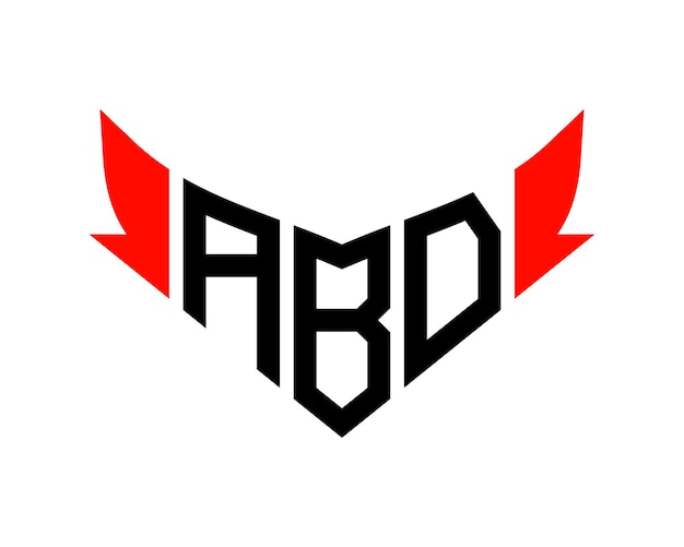 Diseño del logotipo de la letra ABD