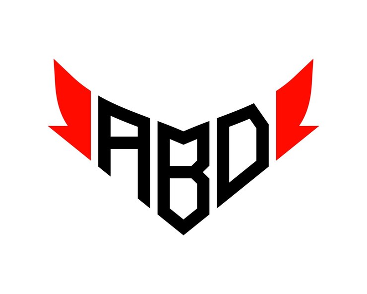 Vector diseño del logotipo de la letra abd