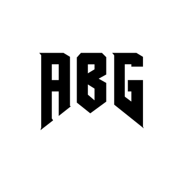 Diseño de logotipo de letra ABG para la compañía de tecnología Diseño de Logotipo ABG combinación de colores blanco y negro Diseño de diseño de logotipo ABG Vector ABG Diseño de icono ABG Alfabeto ABG Tipografía
