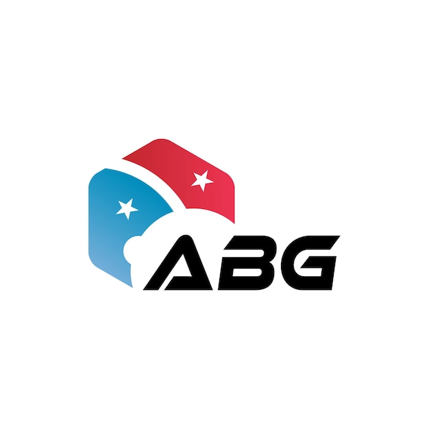 Diseño del logotipo de la letra ABG en fondo blanco Diseño creativo y moderno del logotipio de la carta ABG Diseño vectorial