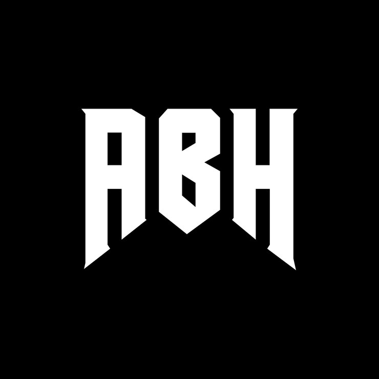 Vector diseño de logotipo de letra abh para una empresa de tecnología diseño del logotipo abh combinación de colores blanco y negro logotipo abh vector diseño abh icono abh alfabeto abh tipografía diseño del logotipo