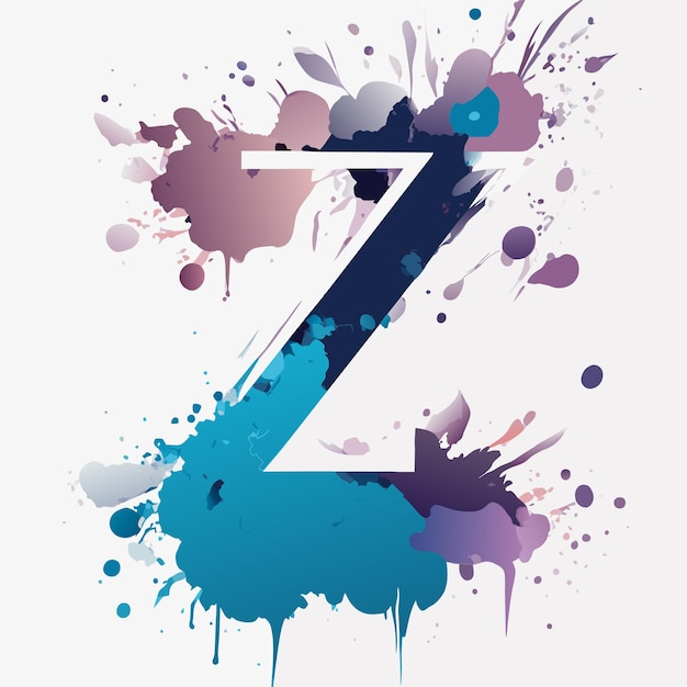 Vector diseño de logotipo de letra abstracta z o diseño de monograma de logotipo z o z