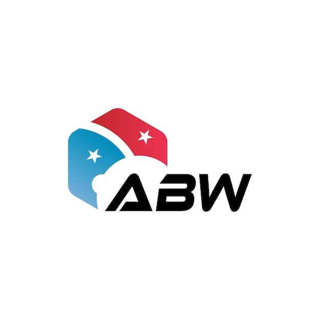 Diseño del logotipo de la letra ABW en fondo blanco Diseño creativo y moderno del logotipio de la carta ABW Diseño vectorial