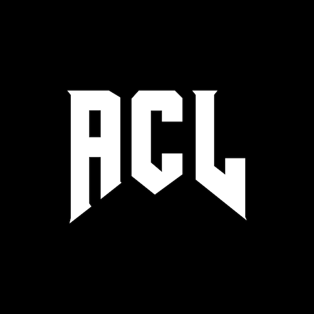 Diseño de logotipo de letra ACL para una empresa de tecnología Diseño del logotipo ACL combinación de colores blanco y negro Diseño del icono ACL Vector ACL Diseño del símbolo ACL Alfabeto ACL Tipo de diseño del logotipo
